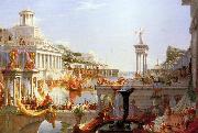 Thomas Cole Course of Empire Consumation of  Empire painting
